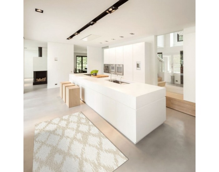 Koberec Libar 67x120 cm - krémová / biela