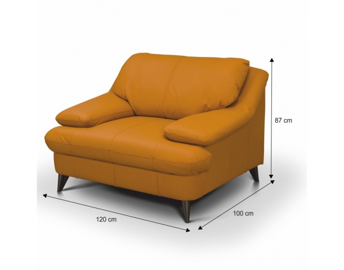 Kožené kreslo Libera - Amber M9030