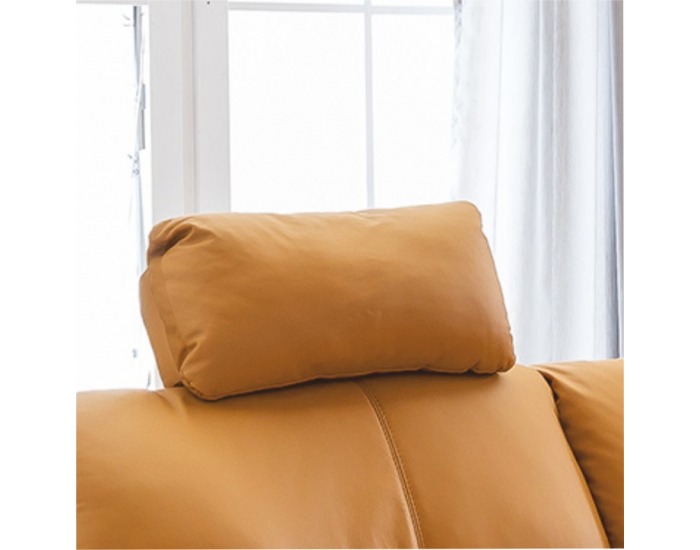 Kožená opierka hlavy Libera - Amber M9030