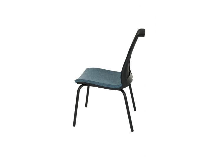 Konferenčná stolička Libon 4L BS - modrá / čierna