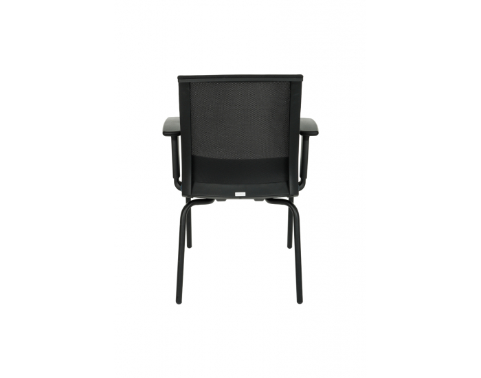 Konferenčná stolička s podrúčkami Libon 4L BS R1 - modrá / čierna