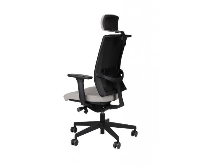 Kancelárska stolička s podrúčkami Libon BS HD - sivá / čierna