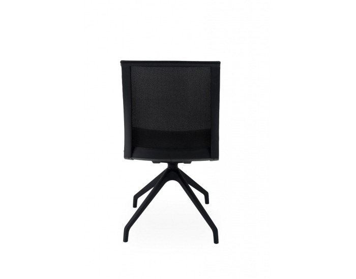 Konferenčná stolička Libon Cross BS - sivá / čierna