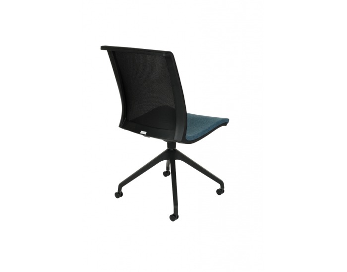 Konferenčná stolička Libon Cross Roll BS - modrá / čierna