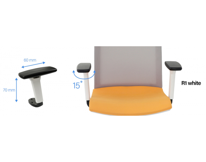 Konferenčná stolička s podrúčkami Libon Cross WS R1 - staroružová / sivá / biela