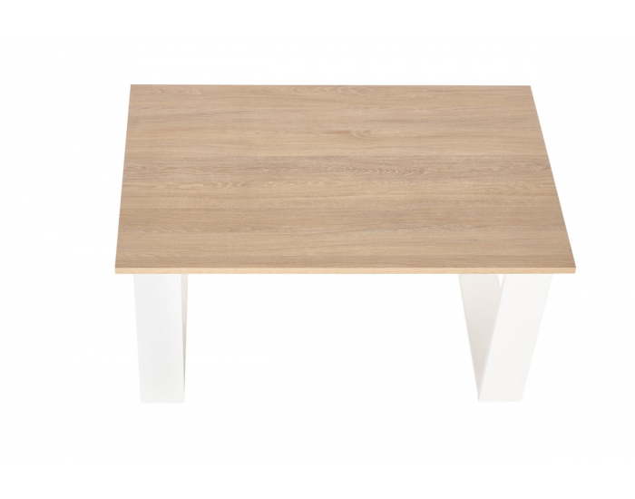 Konferenčný stolík Libra - dub zlatý / biela