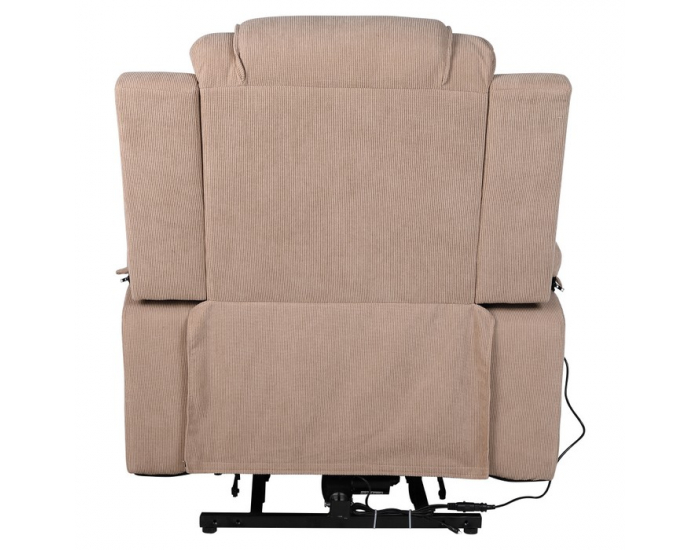 Masážne polohovacie kreslo s vyhrievaním Liftelo - hnedá