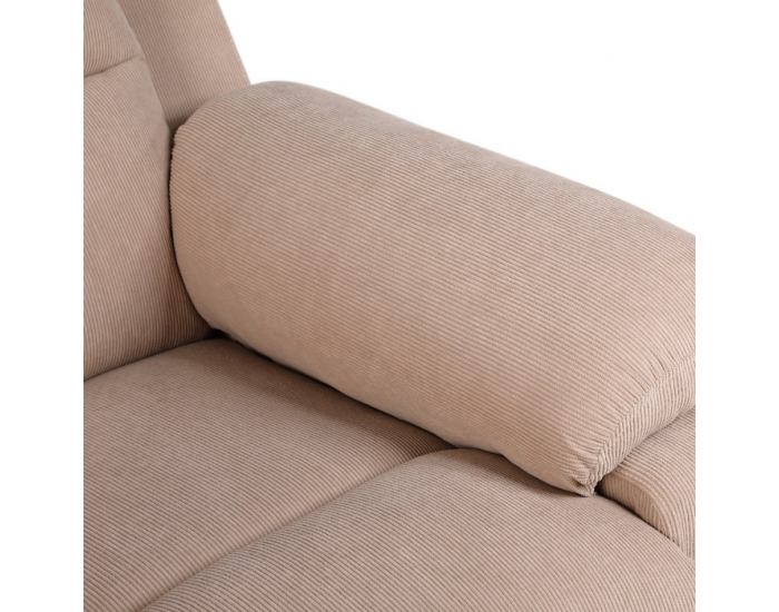 Masážne polohovacie kreslo s vyhrievaním Liftelo - hnedá