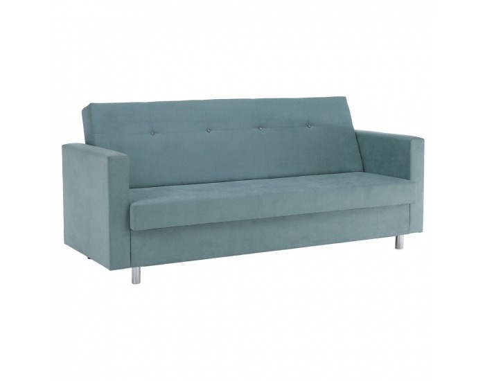 Rozkladacia pohovka s úložným priestorom Lilana - mentolová