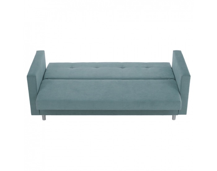 Rozkladacia pohovka s úložným priestorom Lilana - mentolová