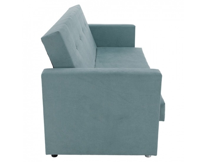 Rozkladacia pohovka s úložným priestorom Lilana - mentolová