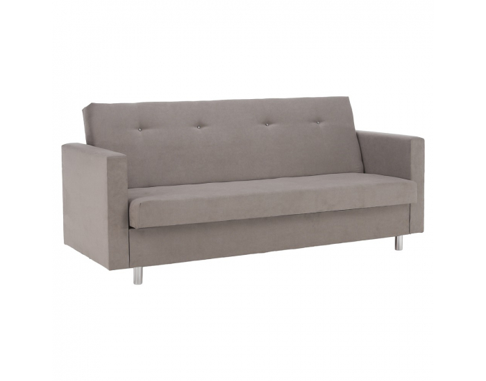 Rozkladacia pohovka s úložným priestorom Lilana - sivobéžová (taupe)