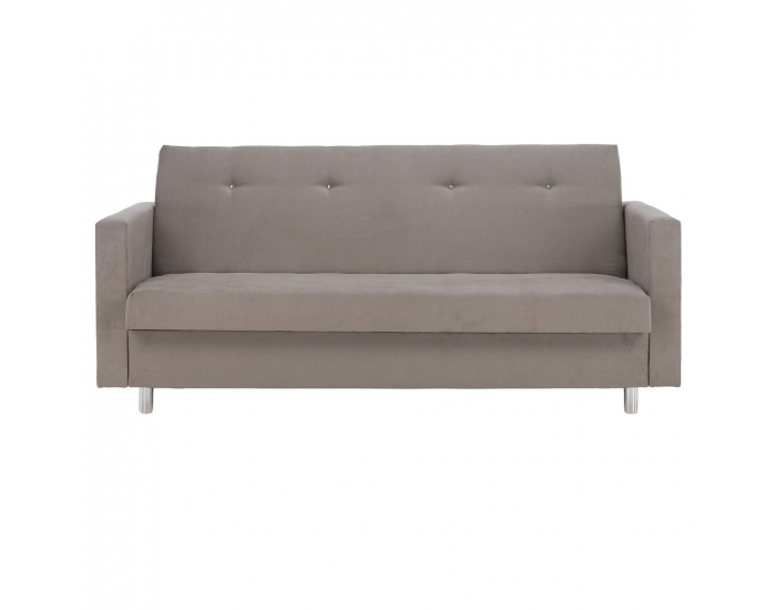 Rozkladacia pohovka s úložným priestorom Lilana - sivobéžová (taupe)