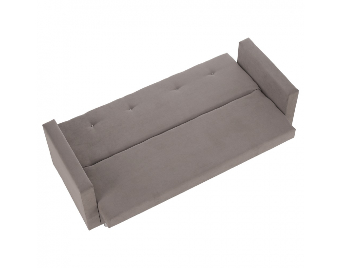 Rozkladacia pohovka s úložným priestorom Lilana - sivobéžová (taupe)