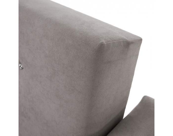 Rozkladacia pohovka s úložným priestorom Lilana - sivobéžová (taupe)