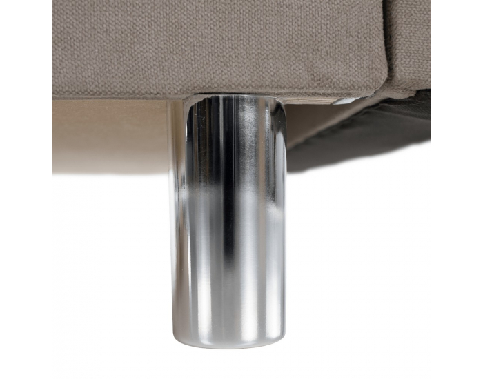 Rozkladacia pohovka s úložným priestorom Lilana - sivobéžová (taupe)