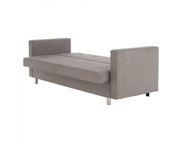 Rozkladacia pohovka s úložným priestorom Lilana - sivobéžová (taupe)