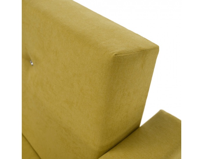 Rozkladacia pohovka s úložným priestorom Lilana - žltá