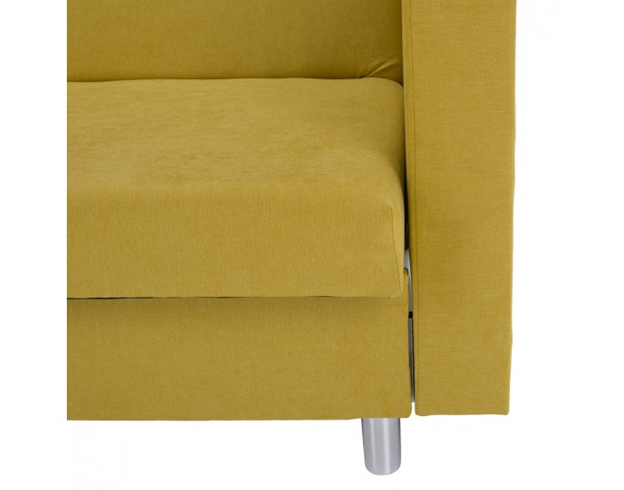 Rozkladacia pohovka s úložným priestorom Lilana - žltá