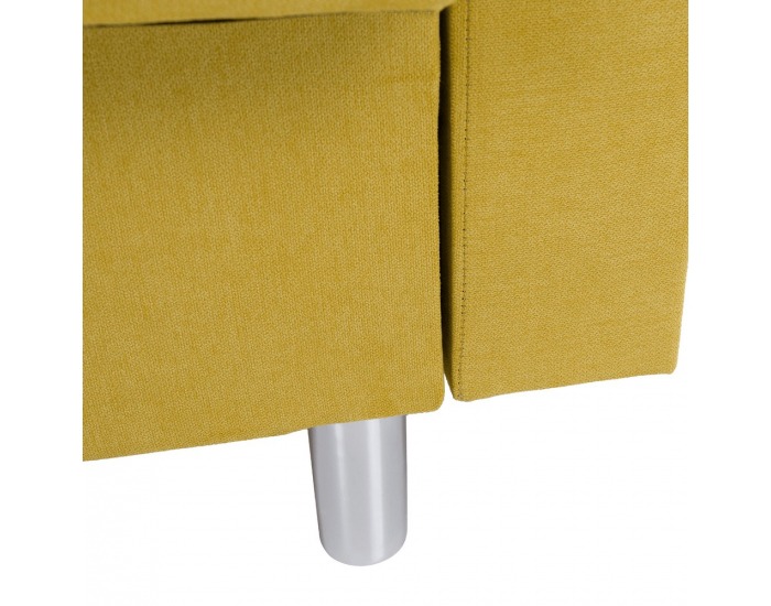 Rozkladacia pohovka s úložným priestorom Lilana - žltá