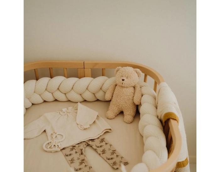 Detská rastúca postieľka s matracom 7v1 Lili - prírodná