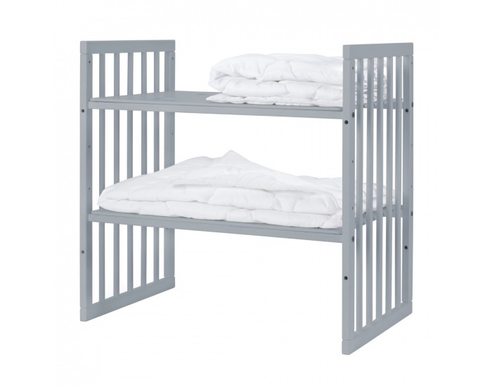 Detská rastúca postieľka s matracom 7v1 Lili - svetlosivá