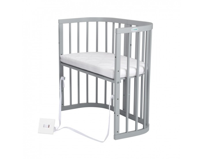 Detská rastúca postieľka s matracom 7v1 Lili - svetlosivá