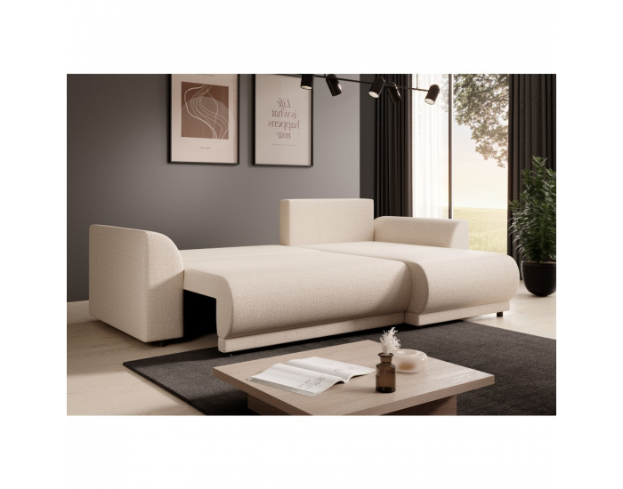 Rohová sedačka s rozkladom Limon Roh L/P - béžová