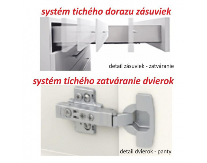 Dolná kuchynská skrinka Line D40 - dub sonoma / biela