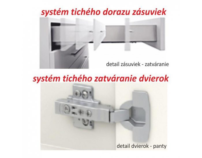 Horná kuchynská skrinka Line G30 - dub sonoma / biela