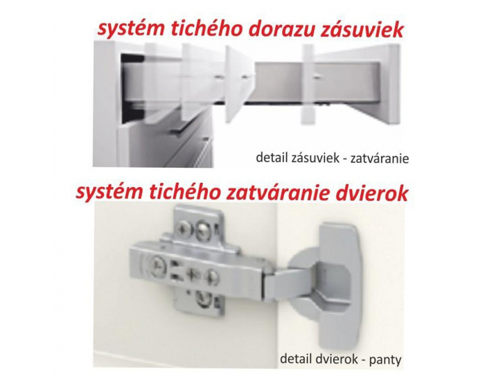 Horná kuchynská skrinka Line G40 - dub sonoma / biela