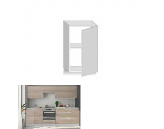Horná kuchynská skrinka Line G40 - dub sonoma / biela