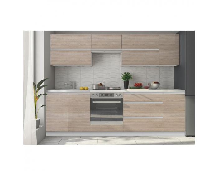 Horná kuchynská skrinka Line G40 - dub sonoma / biela