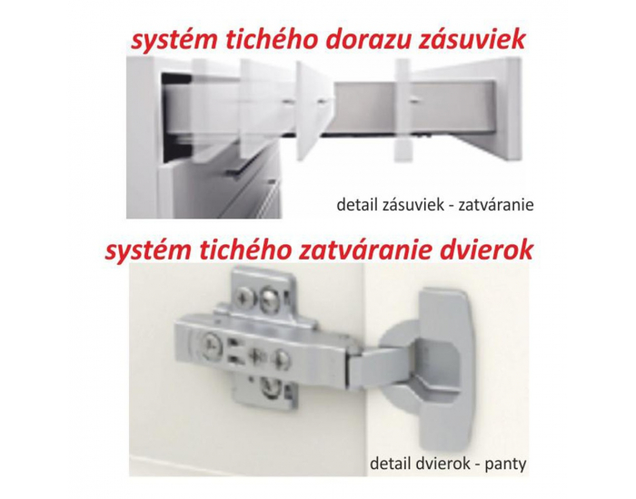 Horná kuchynská skrinka Line G60OK - dub sonoma / biela
