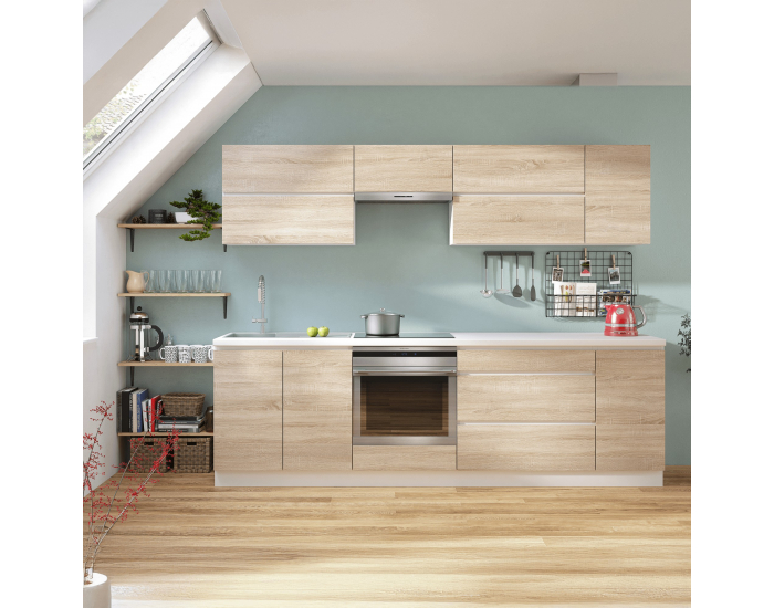 Horná kuchynská skrinka Line G60OK - dub sonoma / biela