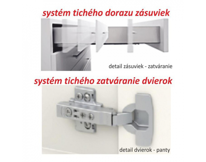 Horná kuchynská skrinka Line G80 - dub sonoma / biela