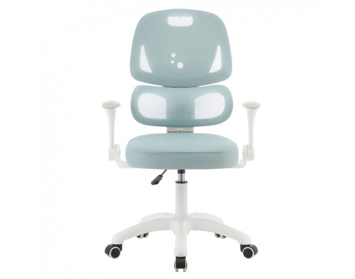 Detská stolička na kolieskach Lister - neomint / biela