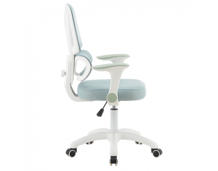 Detská stolička na kolieskach Lister - neomint / biela