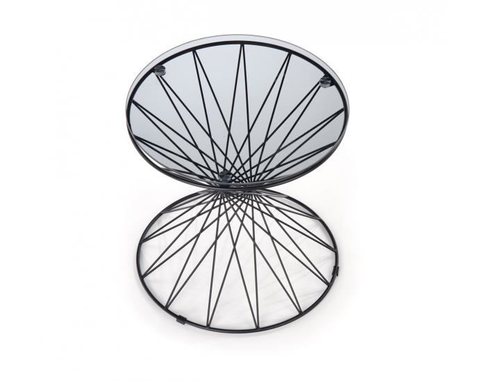 Konferenčný stolík Lobo - dymová / čierna