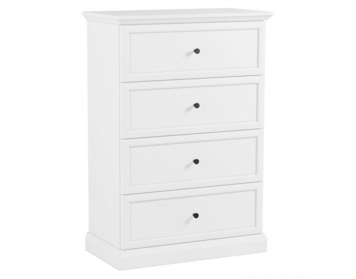 Zásuvková komoda Locca K4S - biela