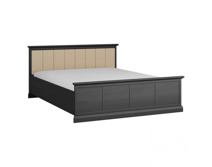 Manželská posteľ s roštom Locca L160 160x200 cm - čierny grafit