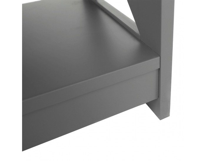 Konzolový stolík so zásuvkami Lomir - sivá