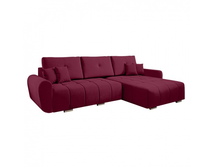 Rohová sedačka s rozkladom Longa Roh L/P - vínová