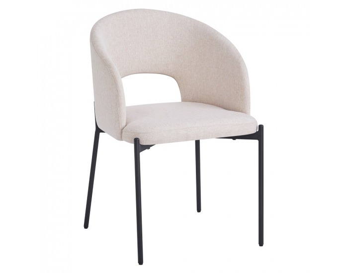 Jedálenská stolička Lonka - béžová / čierna