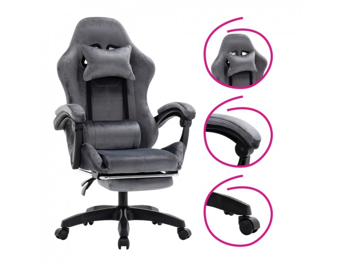 Kancelárske kreslo Lopes - sivá