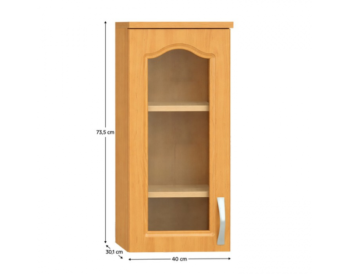 Horná kuchynská skrinka Lora MDF New W40S L - jelša