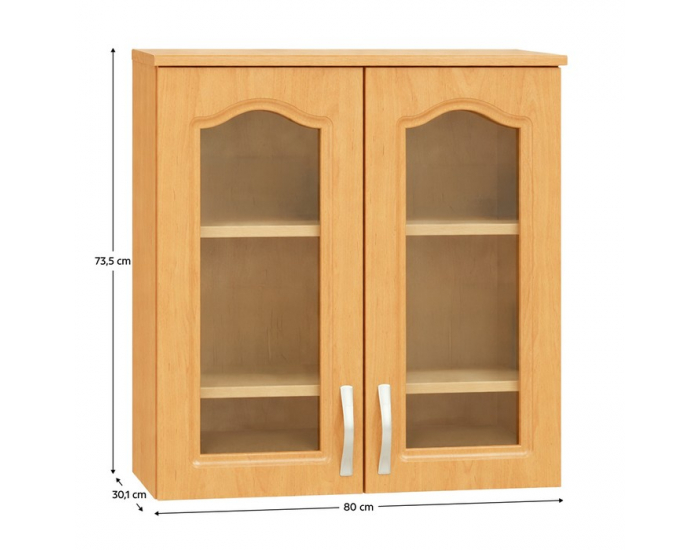 Horná kuchynská skrinka Lora MDF New W80S - jelša