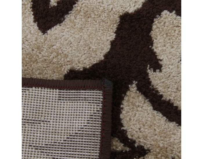 Koberec Lorens 67x120 cm - béžová / tmavohnedá