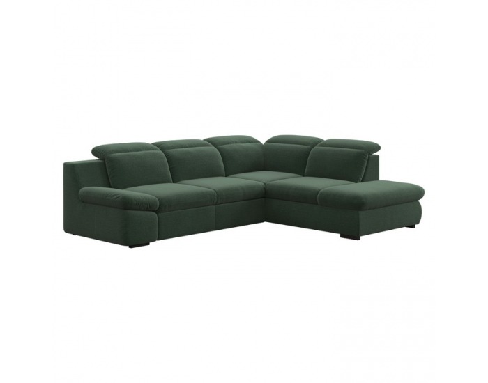 Rohová sedačka s rozkladom a úložným priestorom Loreta Roh P - zelená