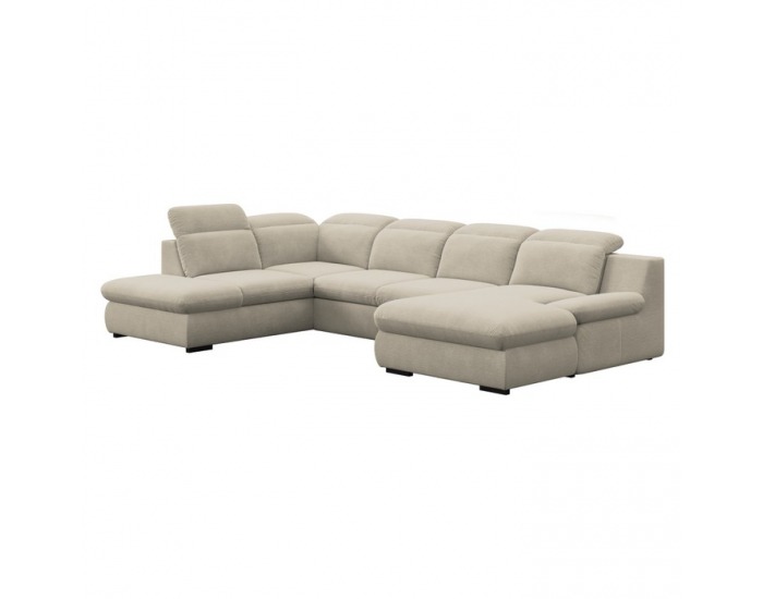 Rohová sedačka U s rozkladom Loreta Roh U L - piesková